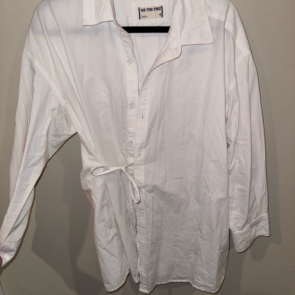 We The Free White Button Up